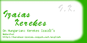 izaias kerekes business card